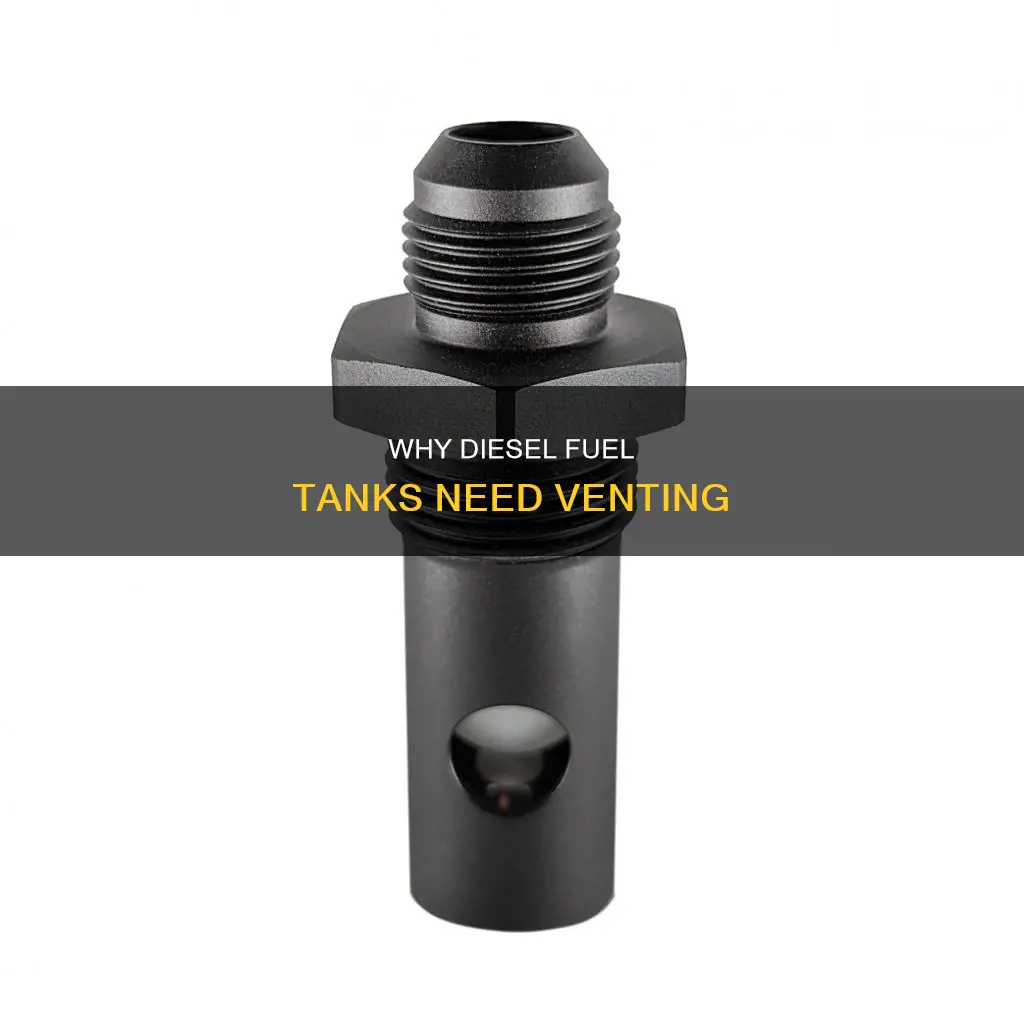 does a diesel fuel tank need to be vented