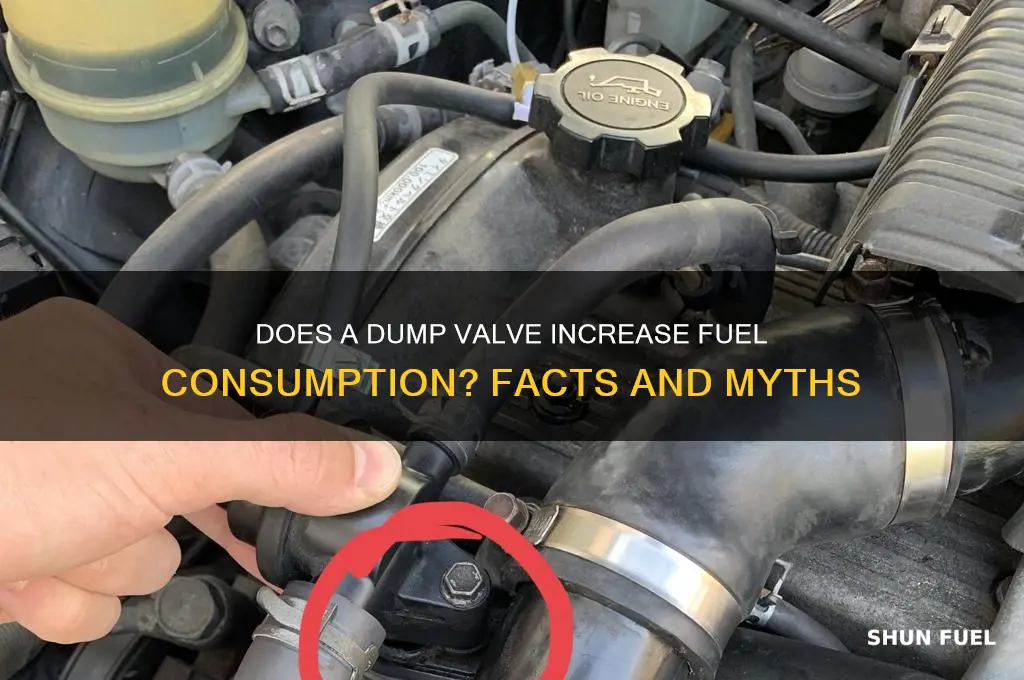does a dump valve use more fuel