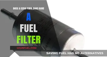 Where's the Fuel Filter on a 2003 Ford E250?