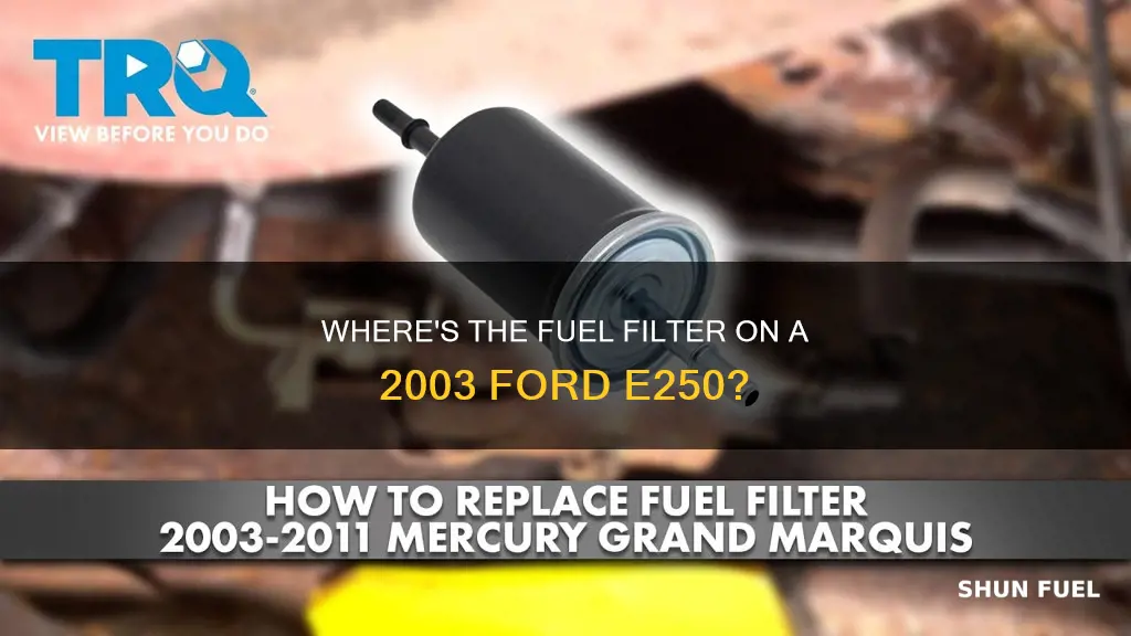 does a e250 ford 2003 have a fuel filter