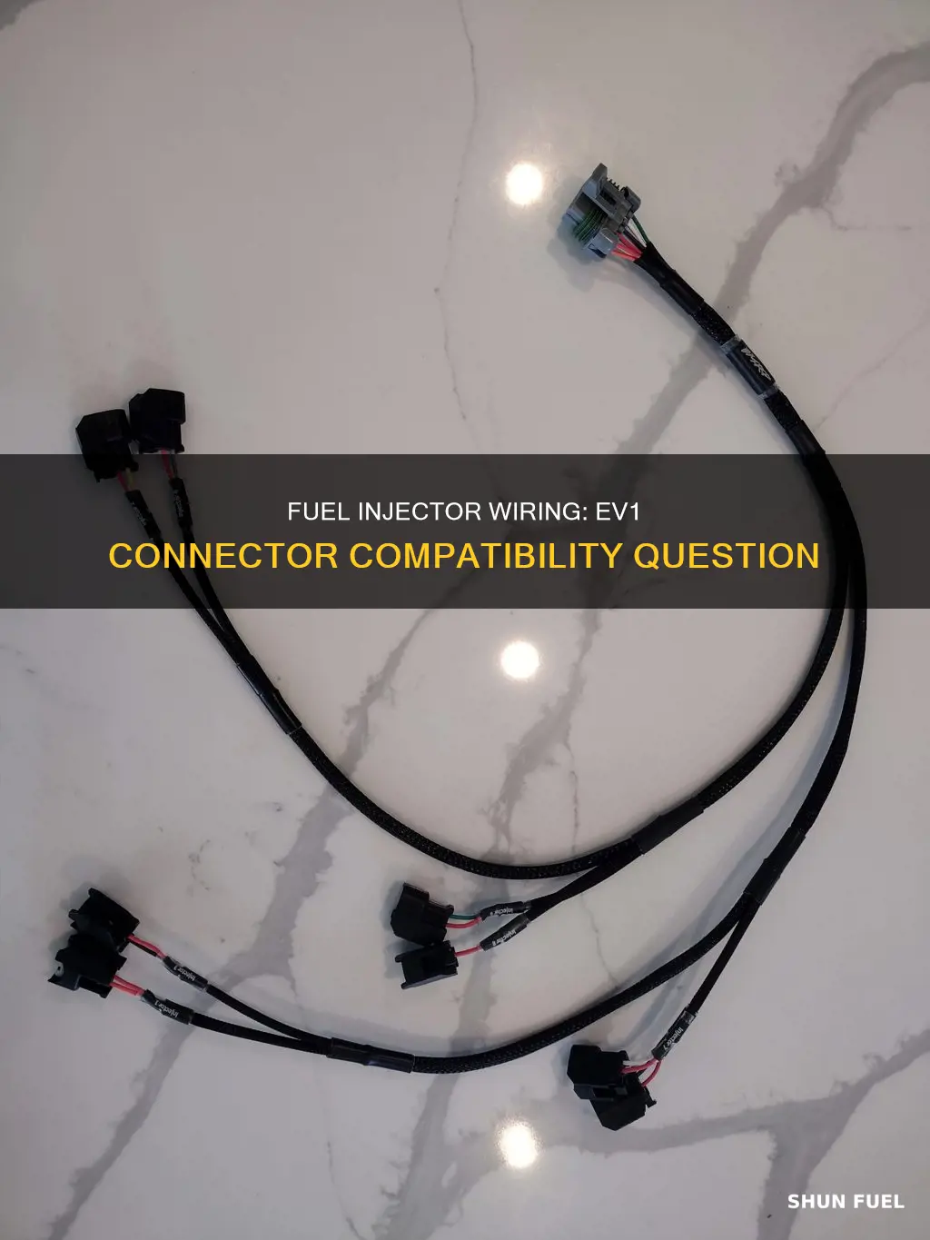 does a ev1 fuel injector wiring connector