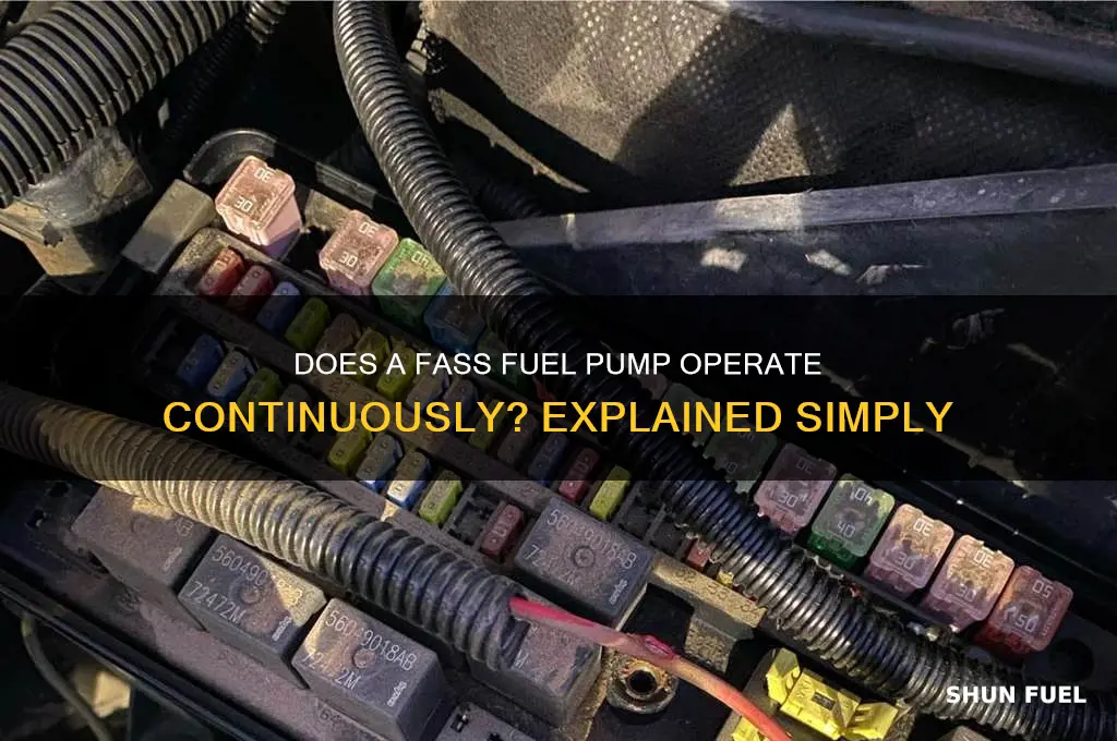 does a fass fuel pump run all the time