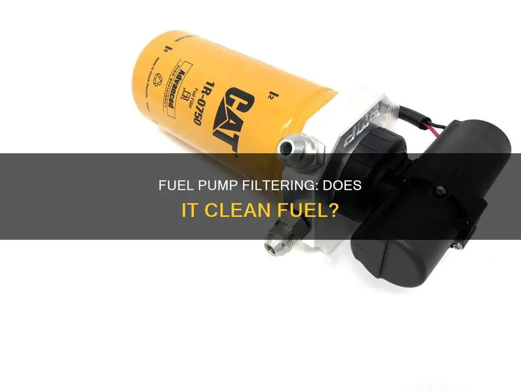 does a fuel pump filter fuel