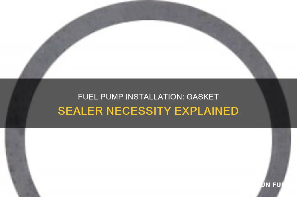 does a fuel pump need gasket sealer