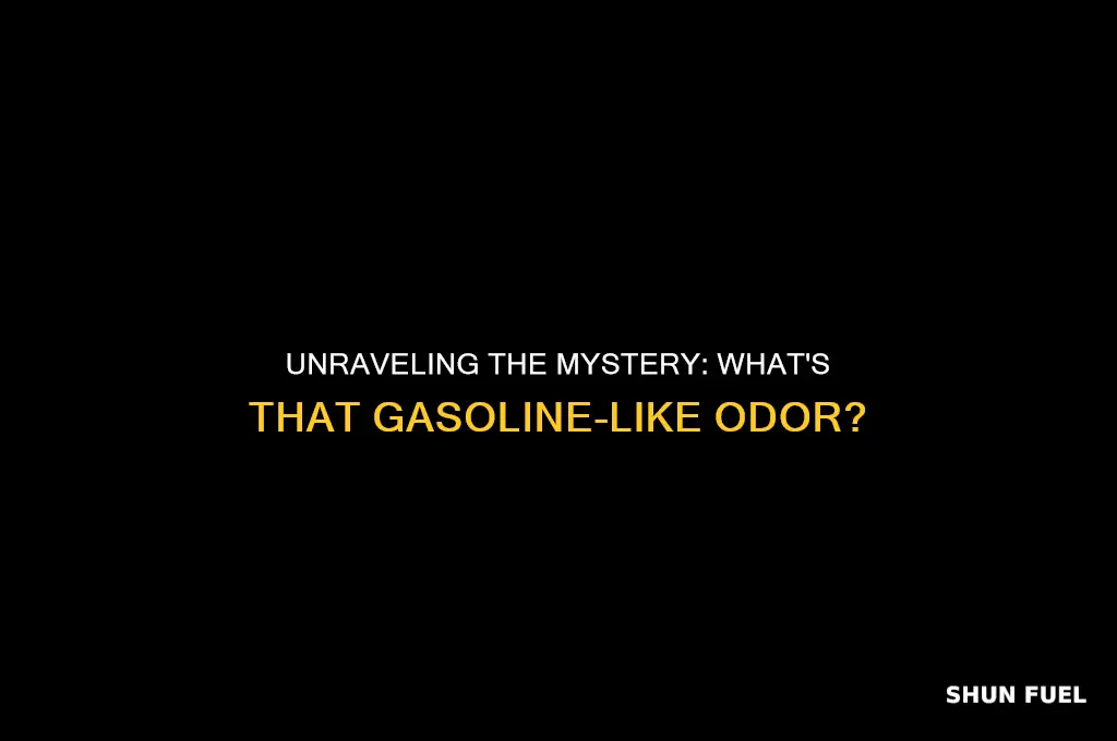 does a gas leak smell like gasoline