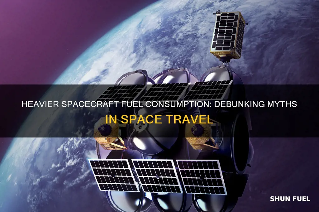 does a heavier spacecraft use more fuel in space
