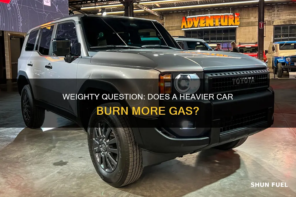 does a heavy car use more fuel