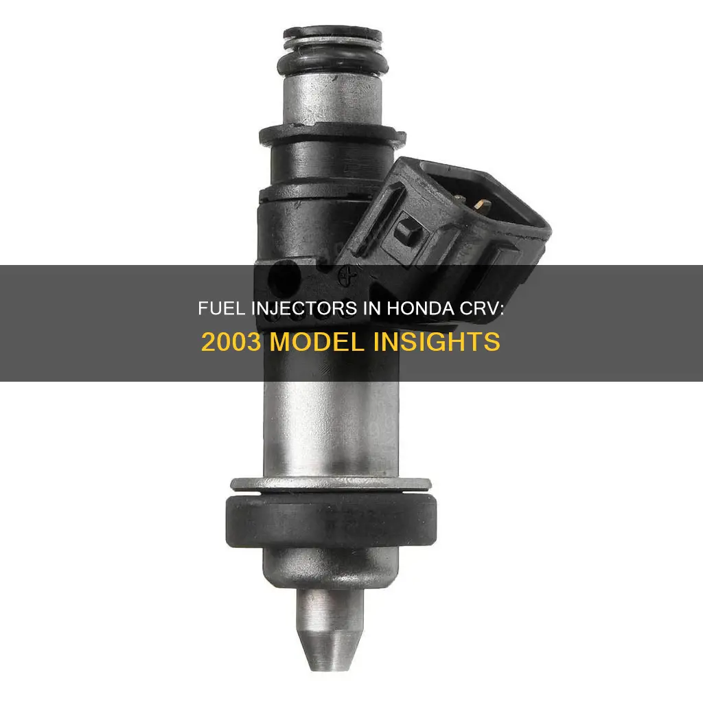 does a honda crv 2003 há fuel injectors