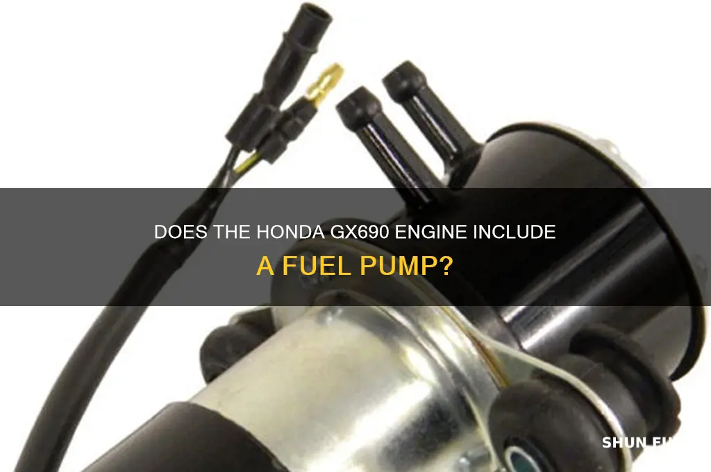does a honda gx690 have a fuel pump