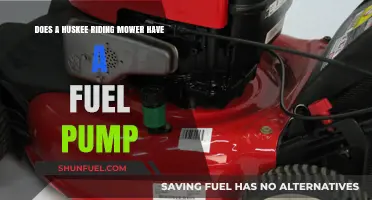 Does a Huskee Riding Mower Have a Fuel Pump?