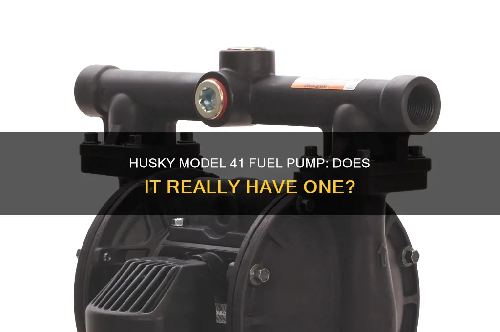 does a husky model 41 have a fuel pump