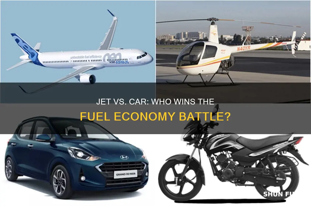 does a jet or a car have better fuel economy