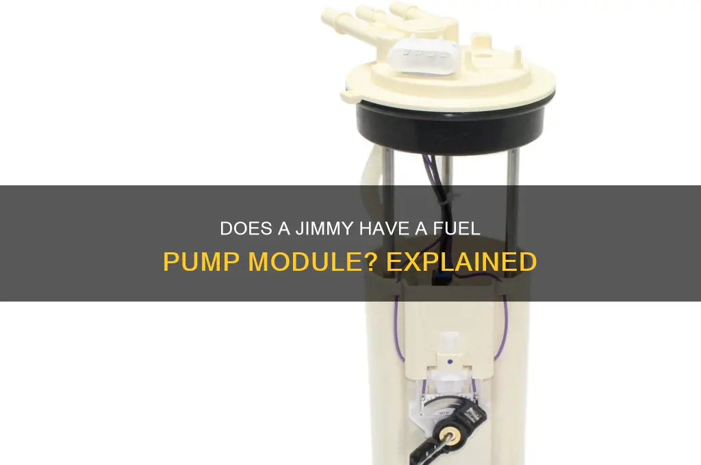 does a jimmy have a fuel pump module