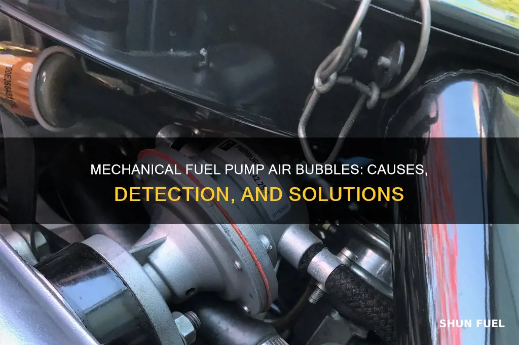 does a mechanical fuel pump show air bubles