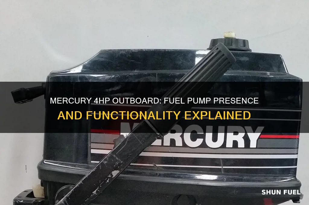 does a mecrury 4hp outboard have a fuel pump