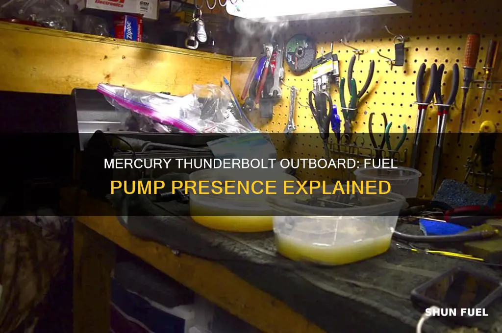 does a mercury thunderbolt outboard motor have a fuel pump
