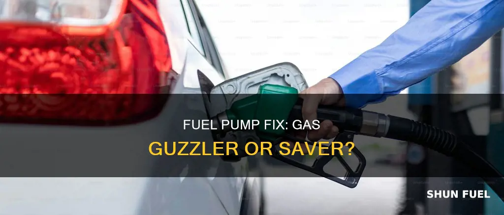 does a new fuel pump suck up too much gas