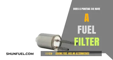 Pontiac G6 Fuel Filter: Where Is It?