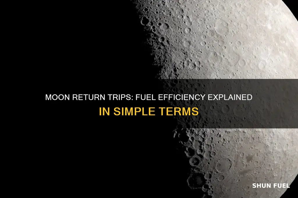 does a return trip from the moon use less fuel