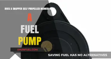 Does the Snapper Self-Propelled Mower Include a Fuel Pump?