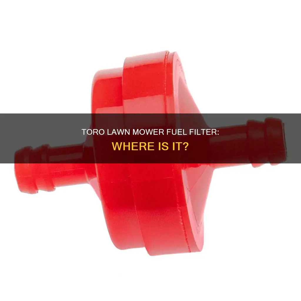 does a toro lawn mower have a fuel filter