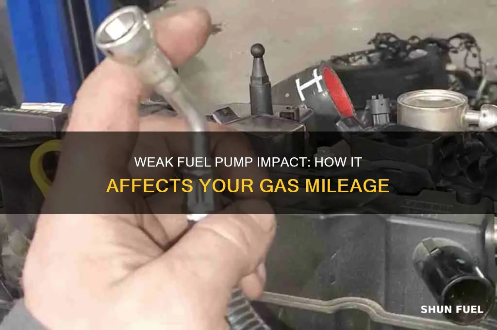 does a weak fuel pump result in bad gas mileage