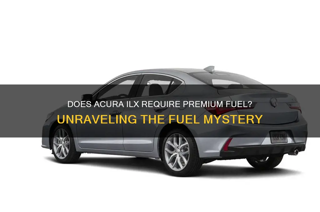 does acura ilx use premium fuel