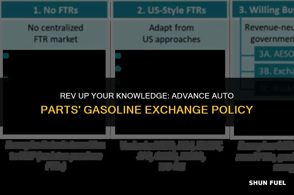 does advance auto parts take old gasoline
