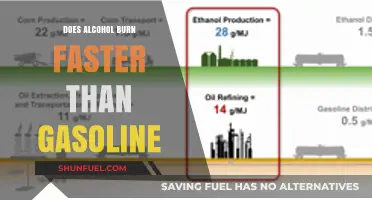 Exploring Combustion: Alcohol vs. Gasoline Burn Rates