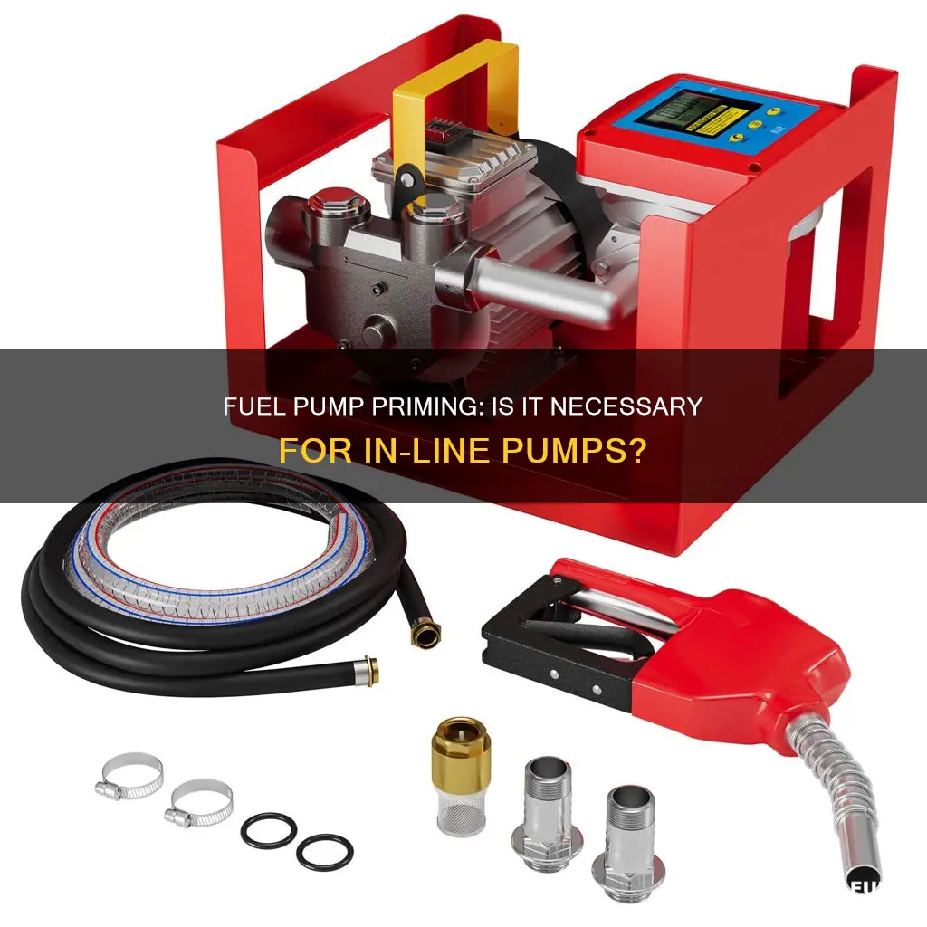 does an in line fuel pump need to be primed