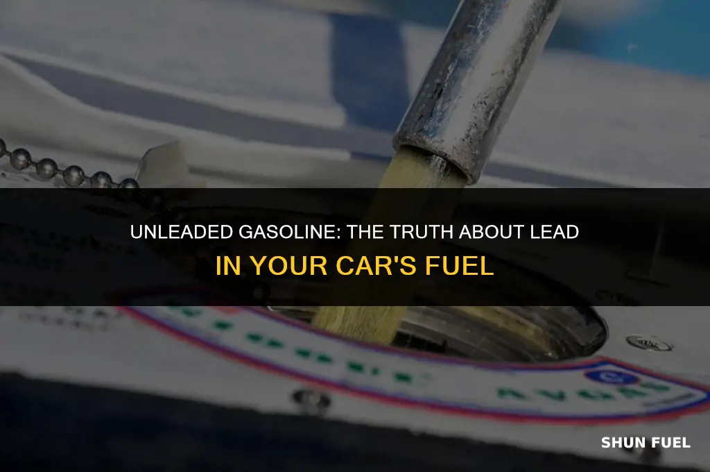 does any car gasoline have lead