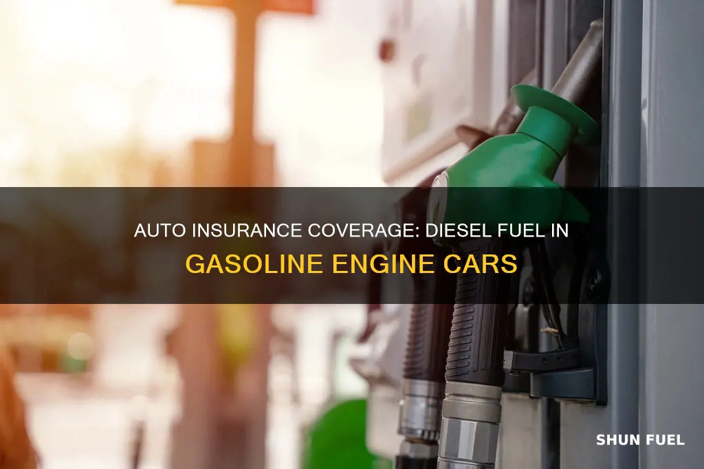 does auto insurance cover diesel fuel in gasoline engine car