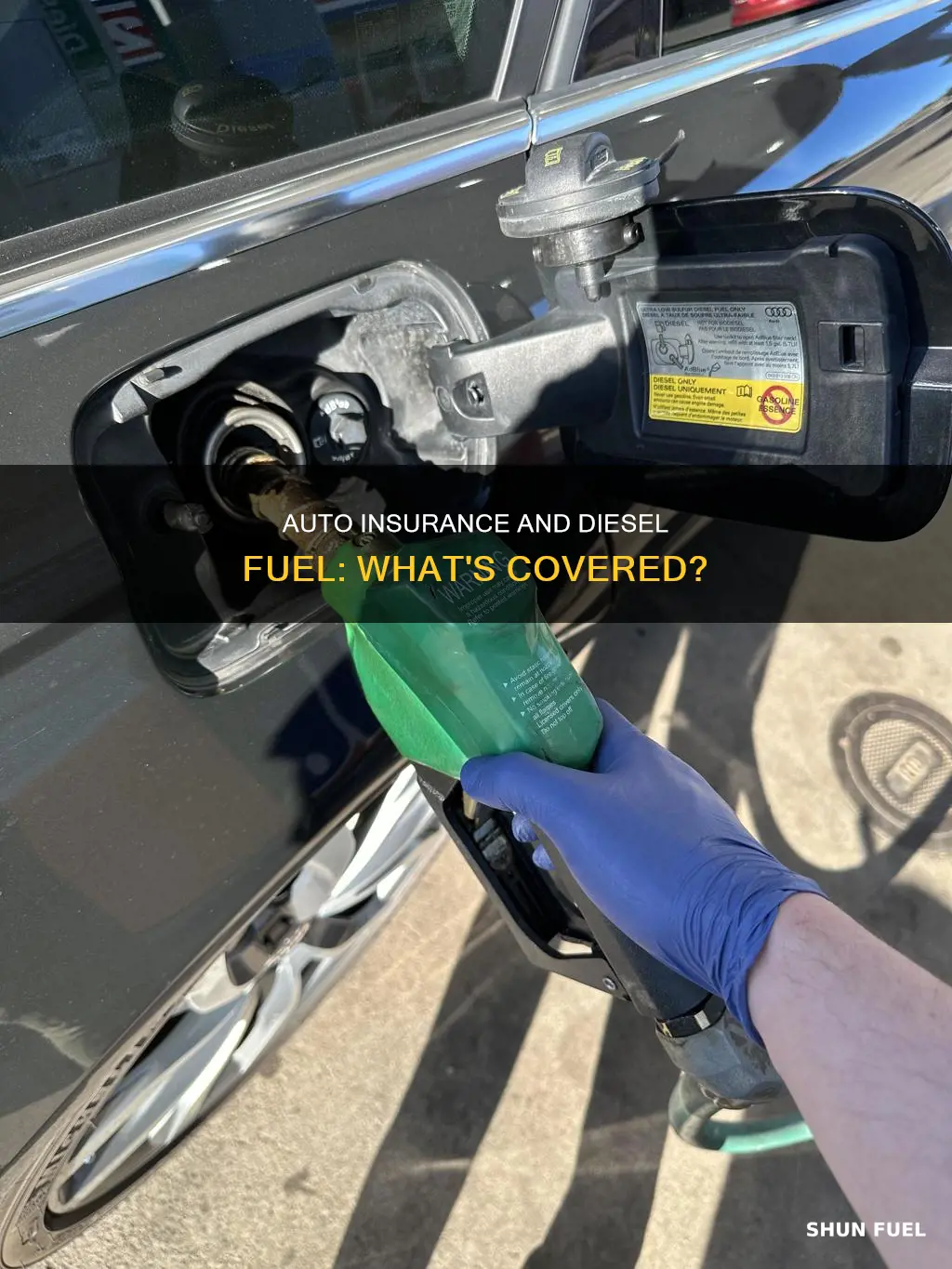 does auto insurance cover diesel fuel in gasoline engine car