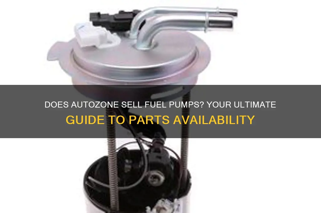 does autozone sell fuel pumps