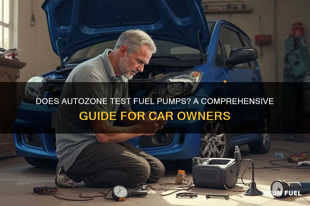 does autozone test fuel pumps