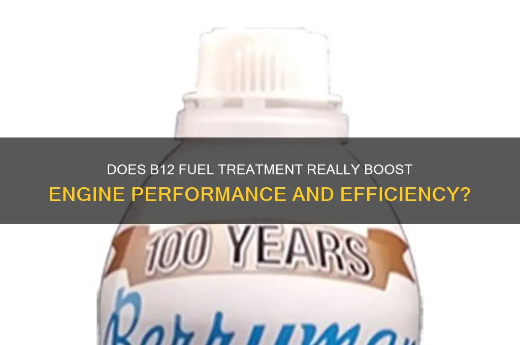 does b12 fuel treatment work