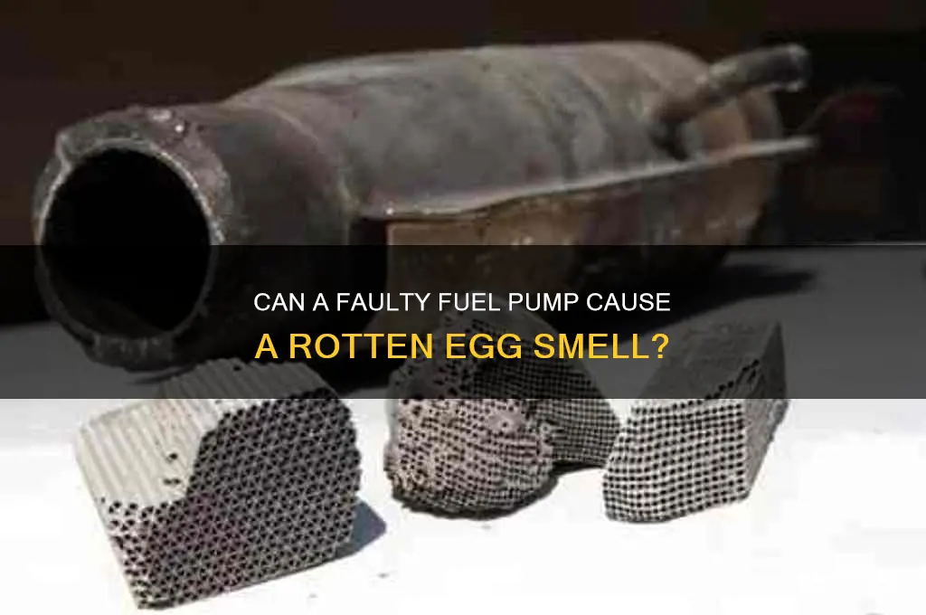 does bad fuel pump cause rotten egg smell