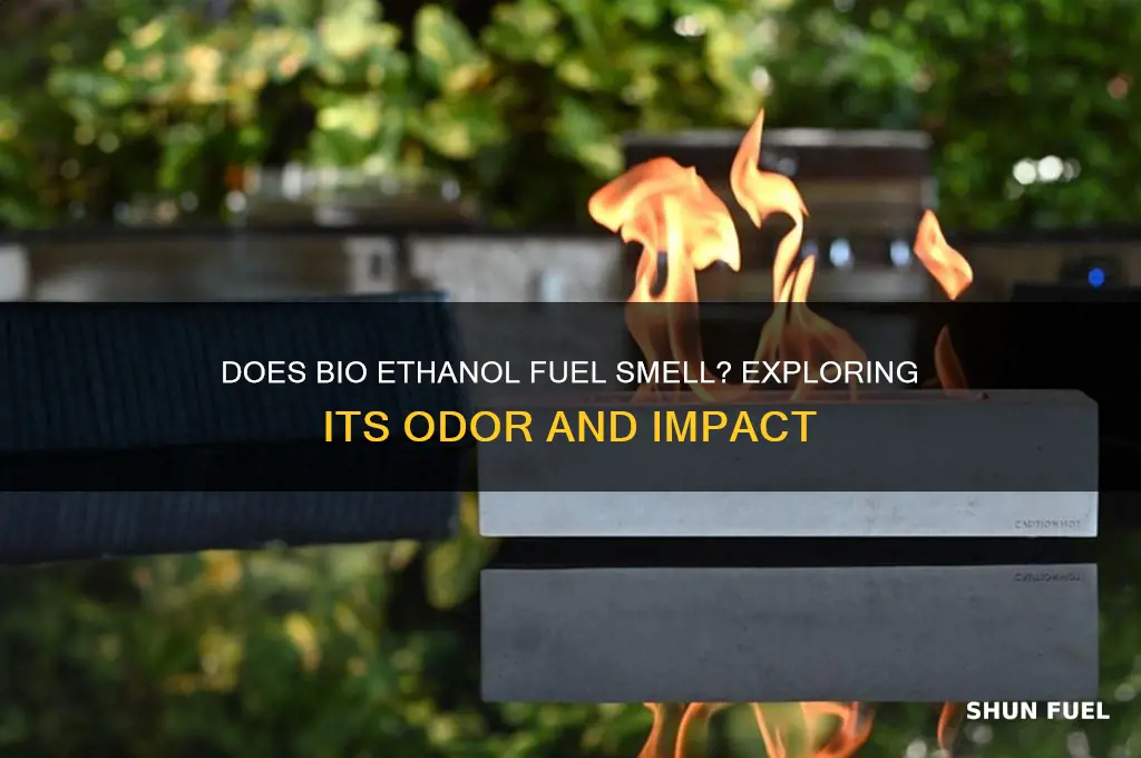 does bio ethanol fuel smell