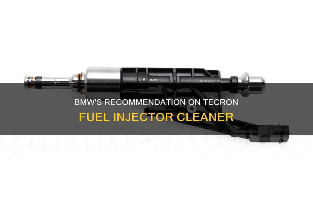 does bmw recomend tecron fuel injector cleaner