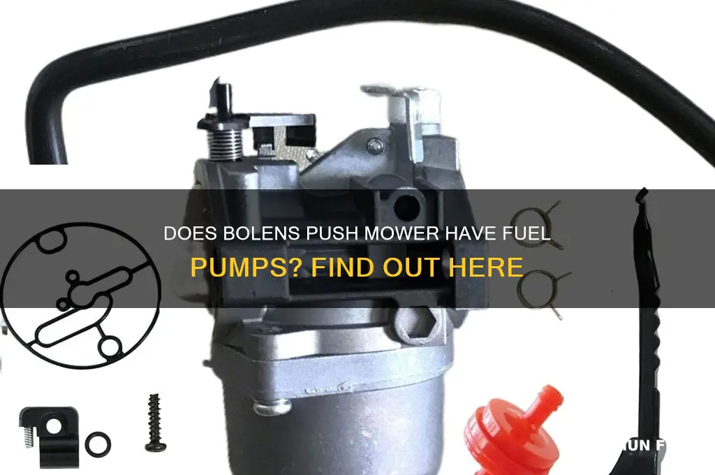 does bolens push mower have fuel pumps