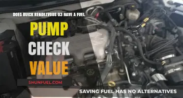 Does the 2003 Buick Rendezvous Have a Fuel Pump Check Valve?
