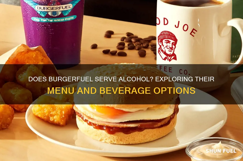 does burger fuel serve alcohol