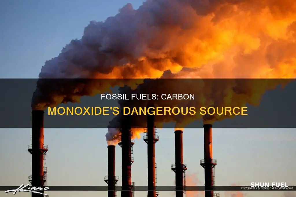 does burning fossil fuels produce carbon monoxide