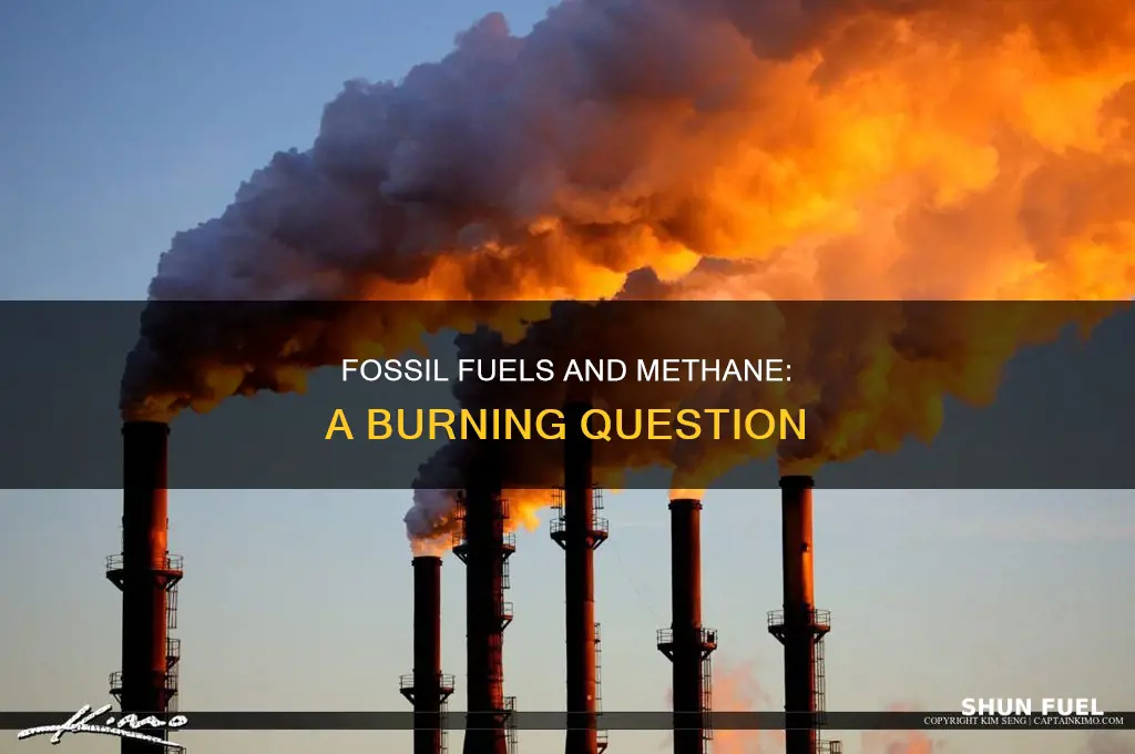 does burning fossil fuels produce methane