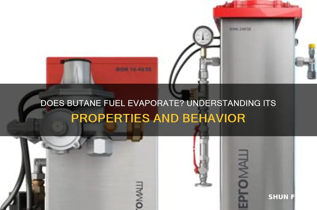 does butane fuel evaporate