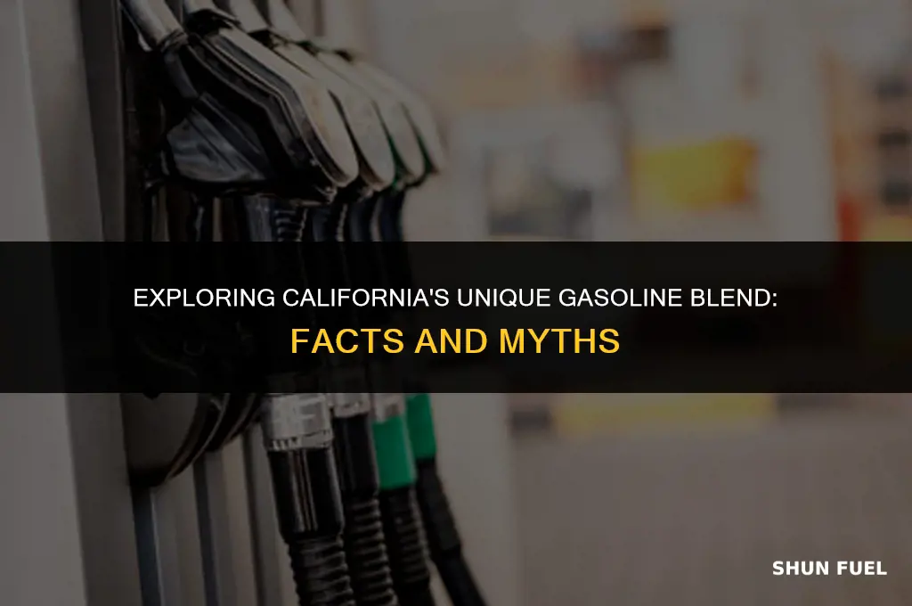 does california have a special blend gasoline