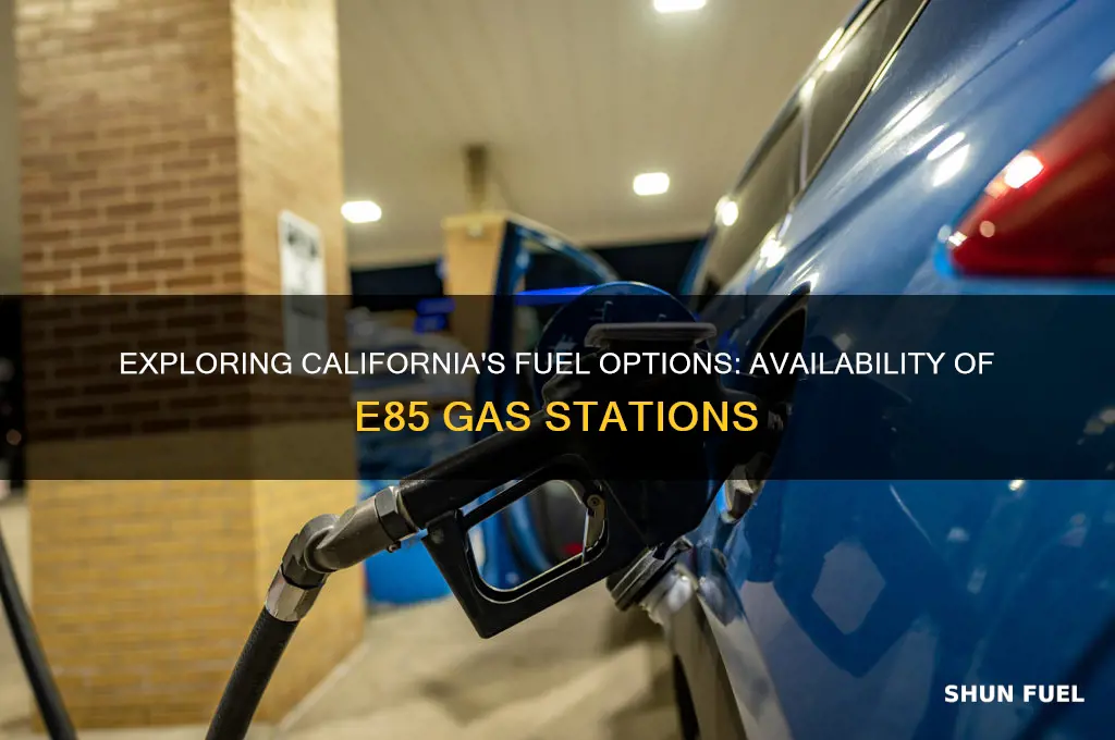 does california have e85 fuel
