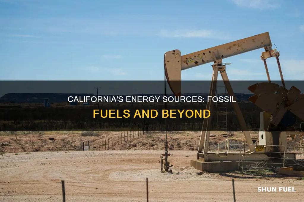 does california use fossil fuel