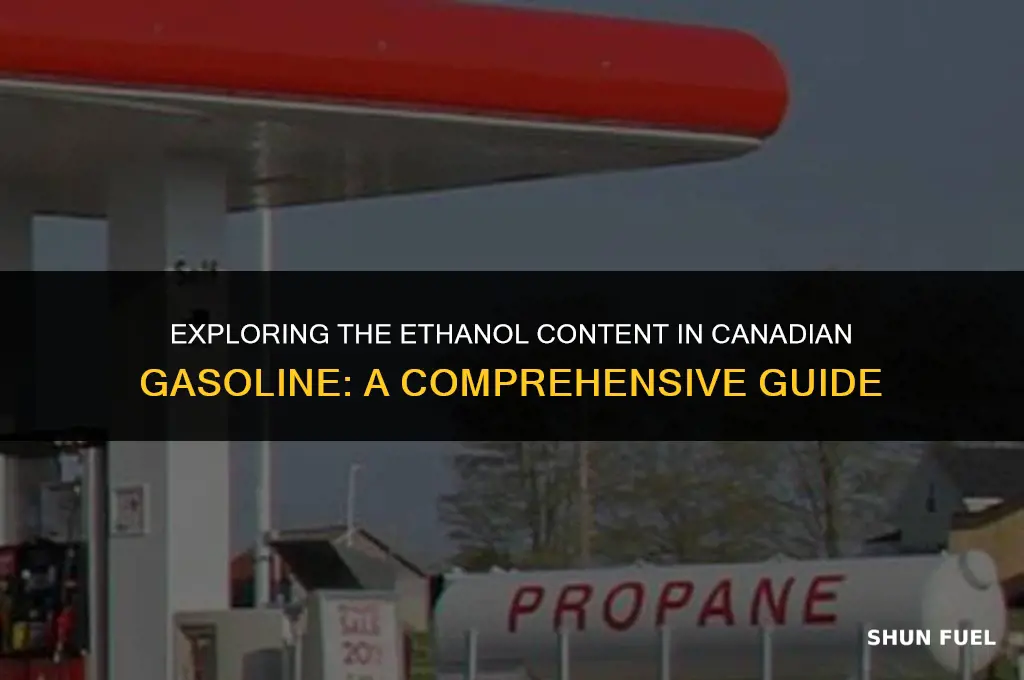 does canadian gasoline contain ethanol