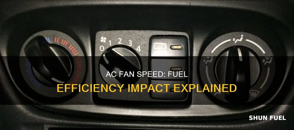 does car ac fan speed affect fuel consumption